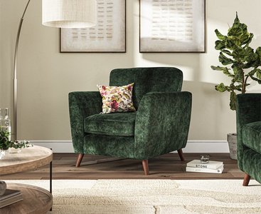 View Naples emerald velvet armchair View Naples emerald velvet armchair