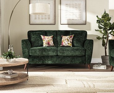 View Naples emerald velvet 2 seater sofa View Naples emerald velvet 2 seater sofa