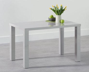 View Seattle 120cm light grey high gloss dining table View Seattle 120cm light grey high gloss dining table
