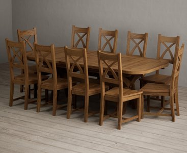 View Extending olympia 180cm rustic solid oak dining table with 10 rustic oak rustic solid oak chairs View Extending olympia 180cm rustic solid oak dining table with 10 rustic oak rustic solid oak chairs