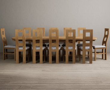 View Extending olympia 180cm solid oak dining table with 6 oak natural chairs View Extending olympia 180cm solid oak dining table with 6 oak natural chairs