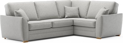 View Bella silver fabric large right hand facing corner sofa View Bella silver fabric large right hand facing corner sofa