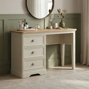 View Madley oak and cream painted dressing table View Madley oak and cream painted dressing table