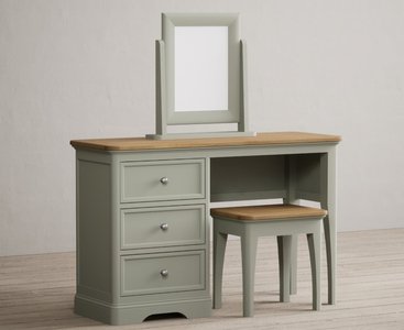 View Brampton soft green painted dressing table set View Brampton soft green painted dressing table set