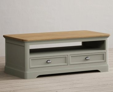 View Brampton soft green painted coffee table View Brampton soft green painted coffee table