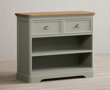 View Brampton soft green painted storage console table View Brampton soft green painted storage console table
