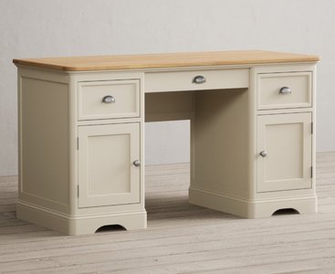 View Madley oak and cream painted computer desk View Madley oak and cream painted computer desk
