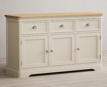 View Madley oak and cream painted large sideboard View Madley oak and cream painted large sideboard