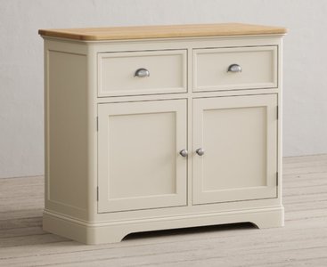 View Madley oak and cream painted small sideboard View Madley oak and cream painted small sideboard