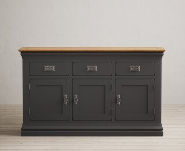 View Charwood oak and charcoal painted large sideboard View Charwood oak and charcoal painted large sideboard