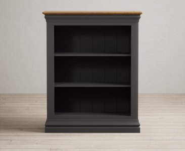 View Charwood oak and charcoal painted small bookcase View Charwood oak and charcoal painted small bookcase