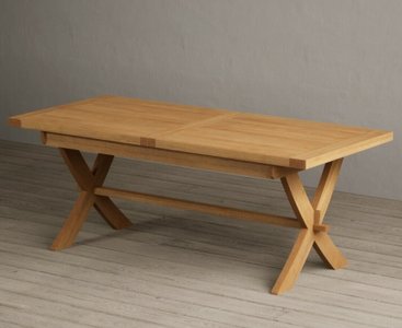 View Extending buckley 200cm solid oak dining table View Extending buckley 200cm solid oak dining table