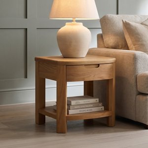 View Somerton curved solid oak nest of tables View Somerton curved solid oak nest of tables