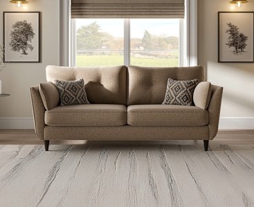 View Capri caramel fabric 3 seater sofa View Capri caramel fabric 3 seater sofa