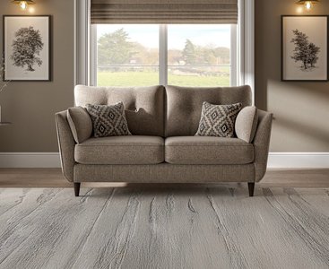 View Capri mushroom fabric 2 seater sofa View Capri mushroom fabric 2 seater sofa