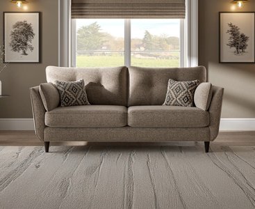 View Capri mushroom fabric 3 seater sofa View Capri mushroom fabric 3 seater sofa