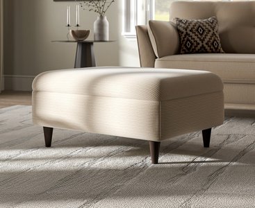 View Capri natural fabric footstool View Capri natural fabric footstool