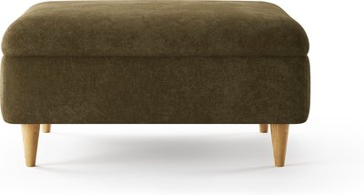 View Capri sage chenille fabric footstool View Capri sage chenille fabric footstool