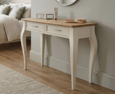 View Chateau oak and soft white painted dressing table View Chateau oak and soft white painted dressing table
