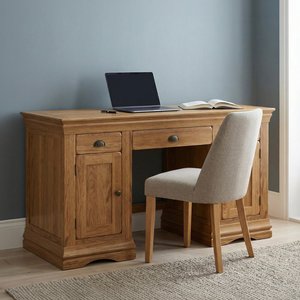 View Burford rustic solid oak desk View Burford rustic solid oak desk