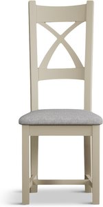 View Painted light grey set of 2 dining chairs View Painted light grey set of 2 dining chairs
