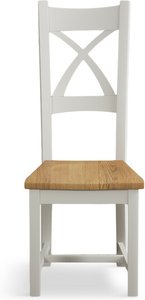 View Painted oak set of 2 dining chairs View Painted oak set of 2 dining chairs