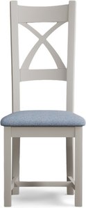 View Painted blue set of 2 painted dining chairs View Painted blue set of 2 painted dining chairs