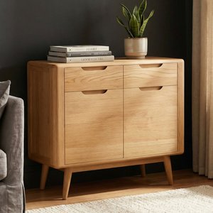View Rosa solid oak small sideboard