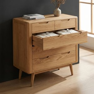 View Rosa solid oak 2 over 3 chest of drawers