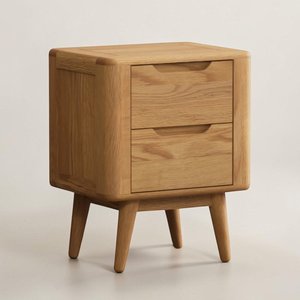 View Rosa solid oak 2 drawer bedside chest View Rosa solid oak 2 drawer bedside chest