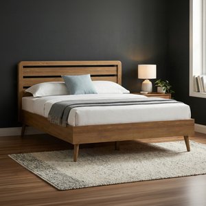 View Rosa solid oak kingsize bed