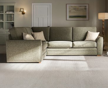 View Bella olive fabric large left hand facing corner sofa View Bella olive fabric large left hand facing corner sofa