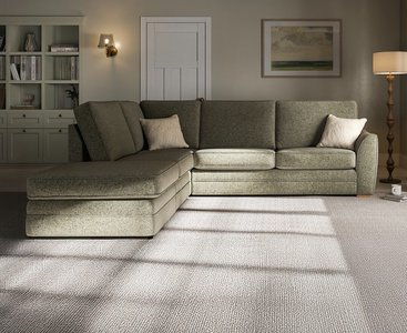 View Bella olive fabric large left hand facing chaise corner sofa View Bella olive fabric large left hand facing chaise corner sofa