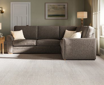 View Bella mocha fabric large right hand facing corner sofa View Bella mocha fabric large right hand facing corner sofa