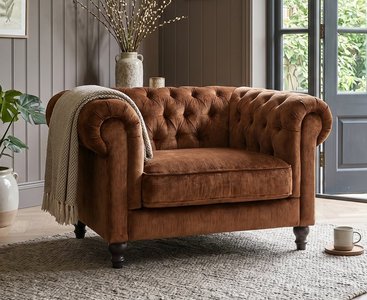View Jameson brandy fabric armchair View Jameson brandy fabric armchair