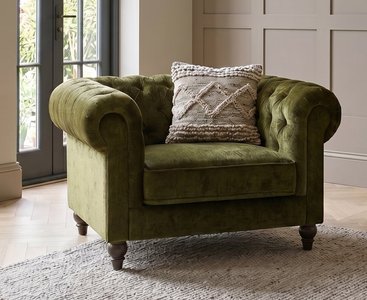 View Jameson olive green fabric armchair View Jameson olive green fabric armchair