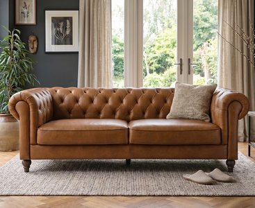 View Jameson cognac leather 3 seater sofa View Jameson cognac leather 3 seater sofa