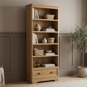 View Cambridge solid oak tall bookcase View Cambridge solid oak tall bookcase