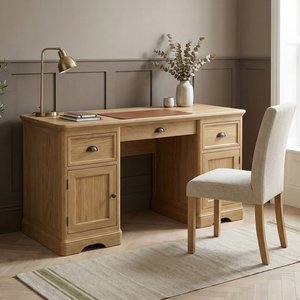 View Cambridge solid oak computer desk View Cambridge solid oak computer desk