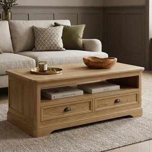 View Cambridge solid oak coffee table View Cambridge solid oak coffee table