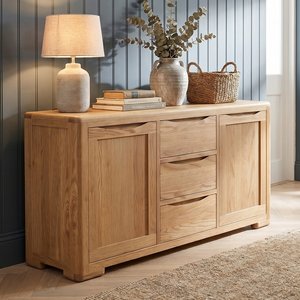 View Harper solid oak extra large sideboard