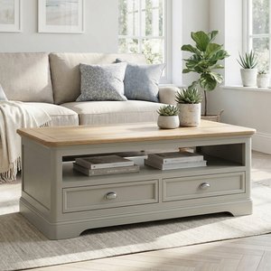 View Brampton soft green painted coffee table View Brampton soft green painted coffee table