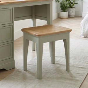 View Brampton soft green painted dressing stool View Brampton soft green painted dressing stool