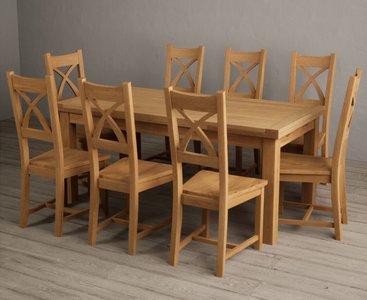 View Extending buxton 180cm solid oak dining table with 12 oak natural chairs View Extending buxton 180cm solid oak dining table with 12 oak natural chairs