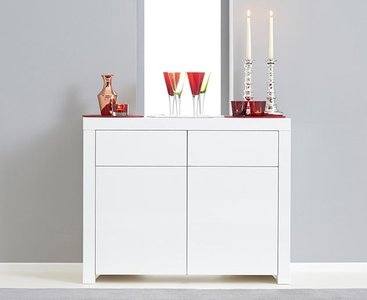 View Newark 2 door 2 drawer white high gloss sideboard View Newark 2 door 2 drawer white high gloss sideboard