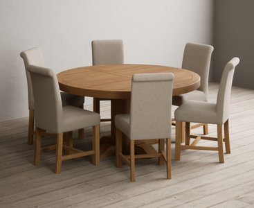 View Helmsley 150cm solid oak round pedestal dining table with 8 natural braced chairs View Helmsley 150cm solid oak round pedestal dining table with 8 natural braced chairs