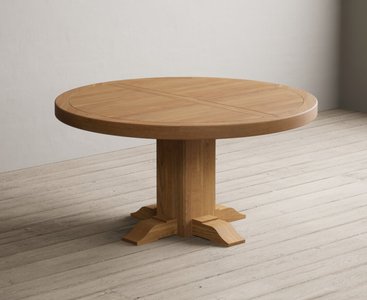 View Helmsley 150cm round oak dining table View Helmsley 150cm round oak dining table