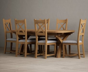 View Extending olympia 180cm solid oak dining table with 6 oak natural chairs View Extending olympia 180cm solid oak dining table with 6 oak natural chairs