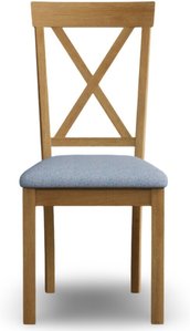 View Hertford blue set of 2 painted dining chairs