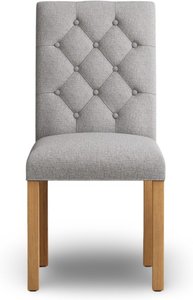 View Isabella grey set of 2 painted dining chairs View Isabella grey set of 2 painted dining chairs